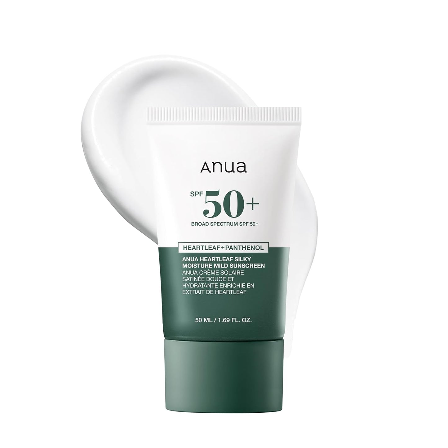 Anua Heartleaf Silky Moisture Sun Cream SPF 50+ PA++++