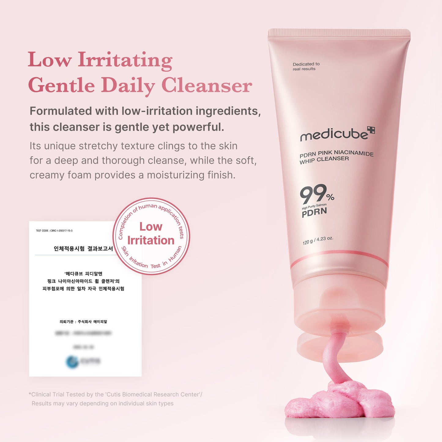medicube pdrn pink niacinamide whip cleanser