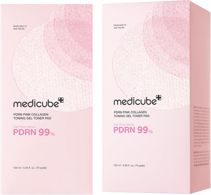 medicube - PDRN Pink Collagen Toning Gel Toner Pad