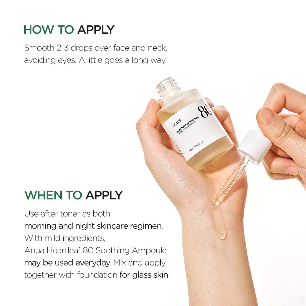 Anua - Heartleaf 80% Moisture Soothing Ampoule
