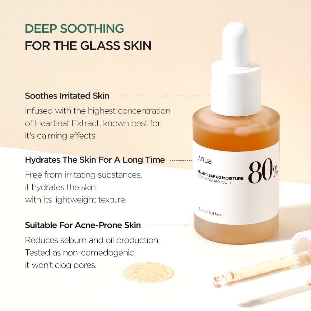 Anua - Heartleaf 80% Moisture Soothing Ampoule